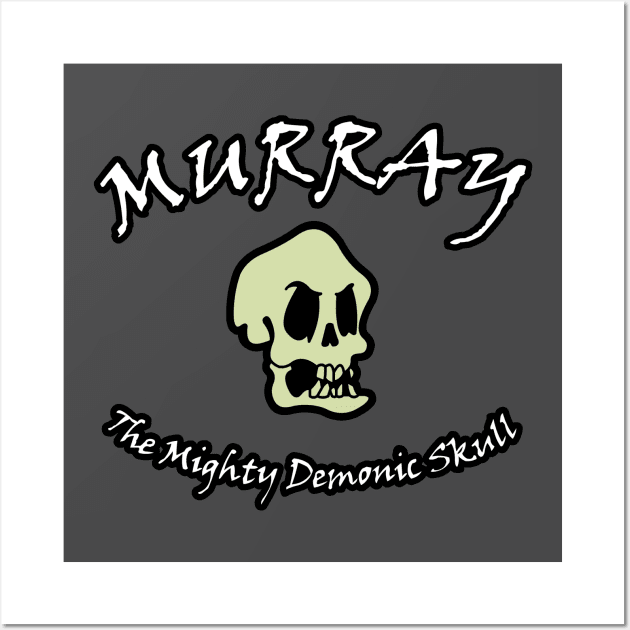 Murray The Mighty Demonic Skull Wall Art by RobotGhost